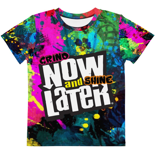 Grind Now Shine Later Toddler All Over Crew Neck T-shirt
