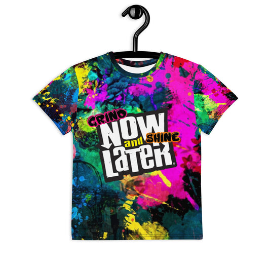Grind Now Shine Later Youth All Over Crew Neck T-shirt