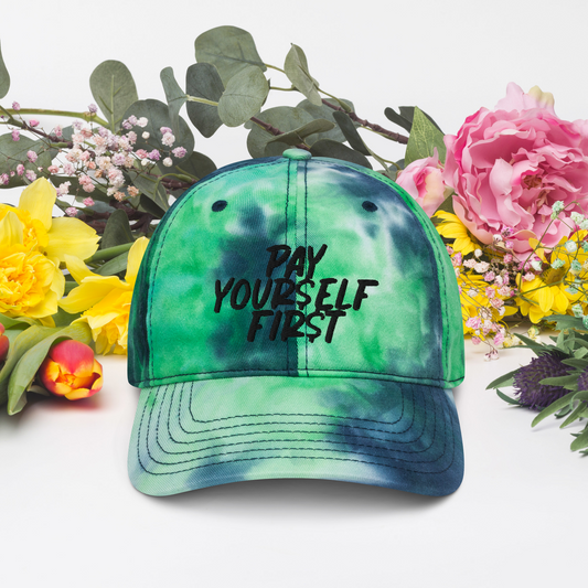 Pay Yourself First Tie dye Dad Hat